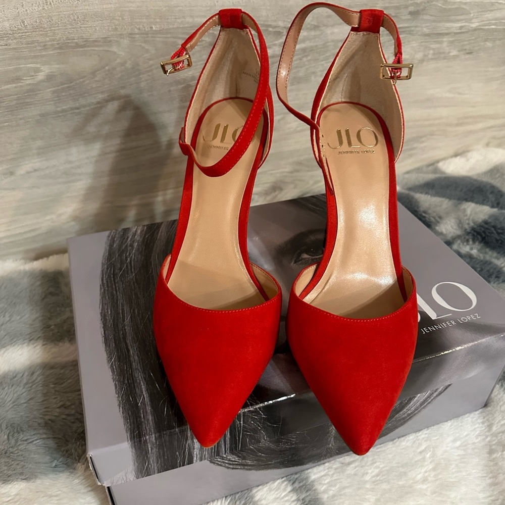 JLO Red Pumps